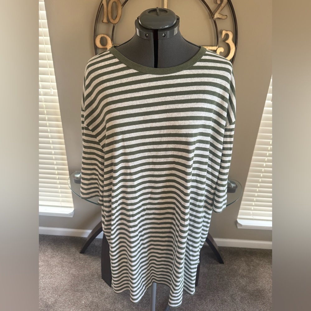 BOSS Green‎ Stripe Textured Polo Shirt Size 4XL NWT
